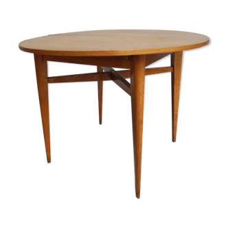 Vintage beech table with 1960 extension