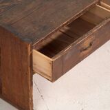 Japanese low table with cedar drawers – Showa period (c. 1926–1970)