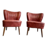 Ensemble de 2 chaises vintage / sièges simples / sièges
