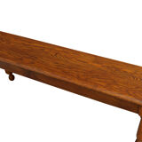 Banc en chêne massif du XXe siècle