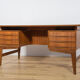 Mid-Century Freestanding Teak Desk, 1960s
