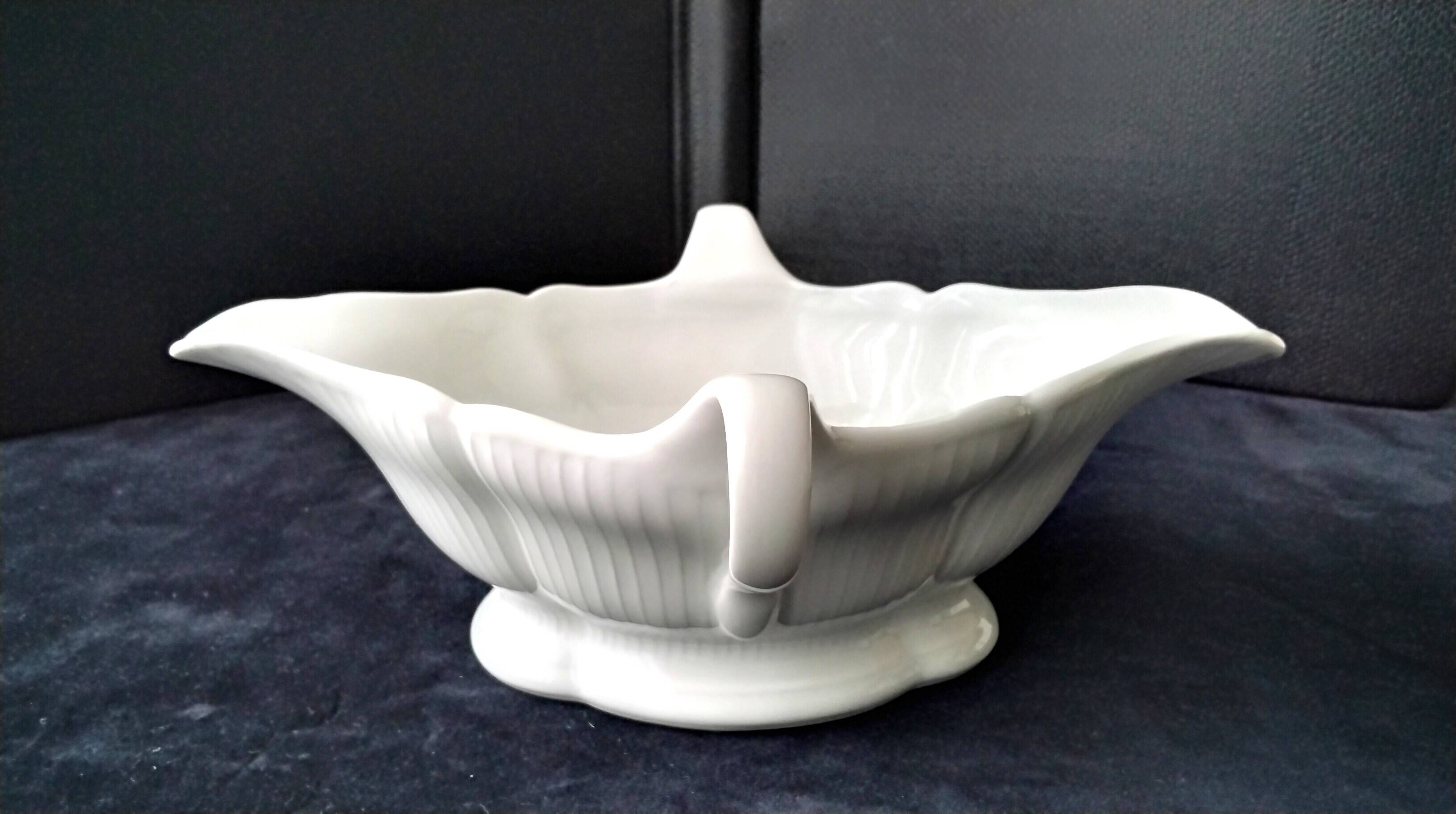 Saucière en porcelaine blanche Pillivuyt