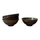 Ceramic ramekins/bowls, stoneware, pyrite, La Borne, France, 1970
