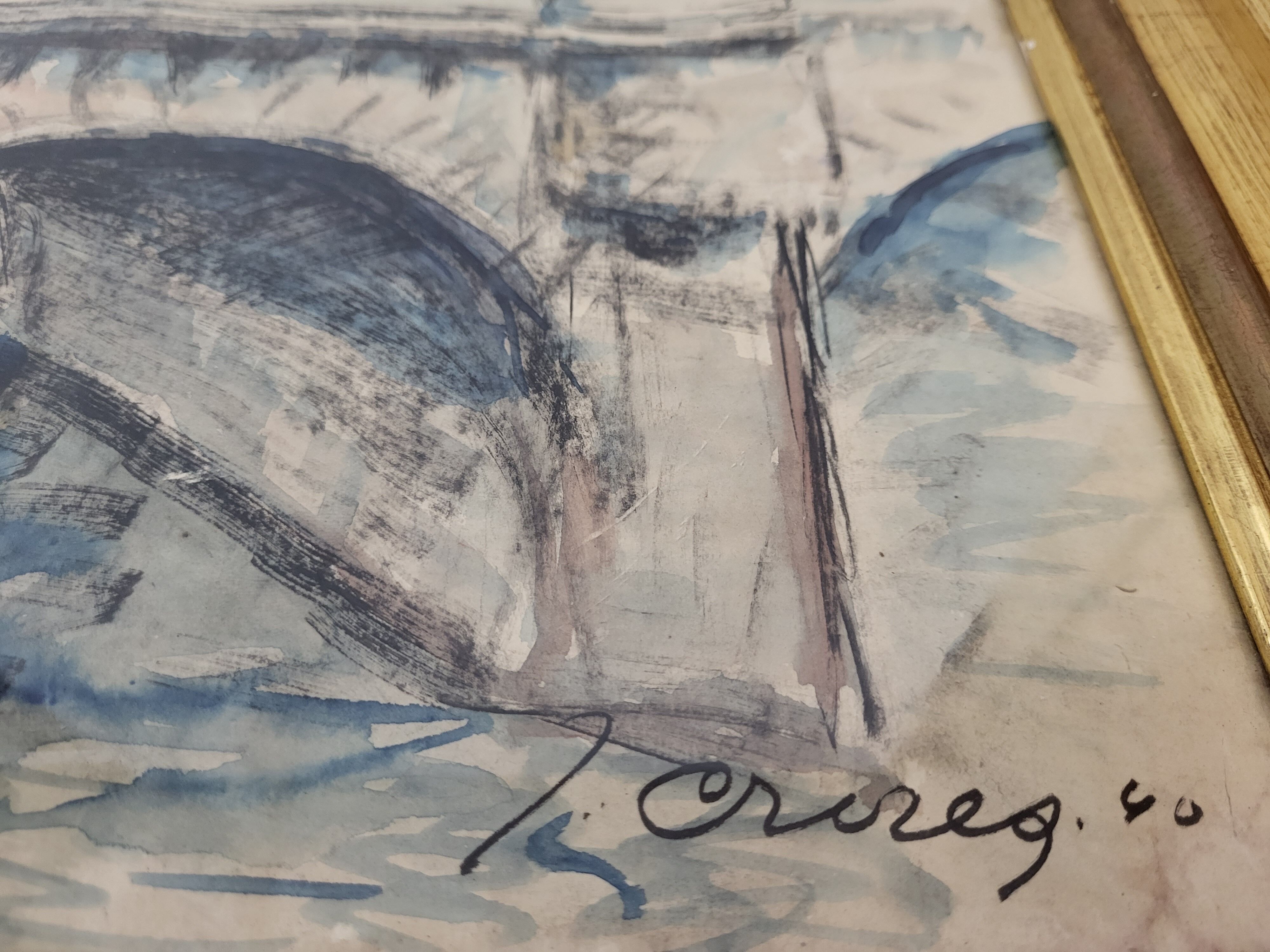 Painting ink and watercolor - jean crozes