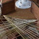 Suspension vintage bois et fils n2