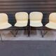 Set of 4 chairs 70s Gerd Lange beige