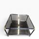Vintage coffee table in smoked glass