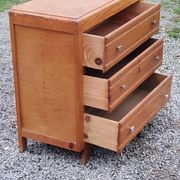Vintage chest of drawers from the 50s with compass feet and 3 drawers