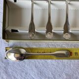 6 Alfenide/Christofle mocha spoons