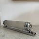 Vintage art deco wall lamp, chrome and sandblasted glass, France 1930