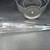 Formano 80s cornet vase - Metal and Glass