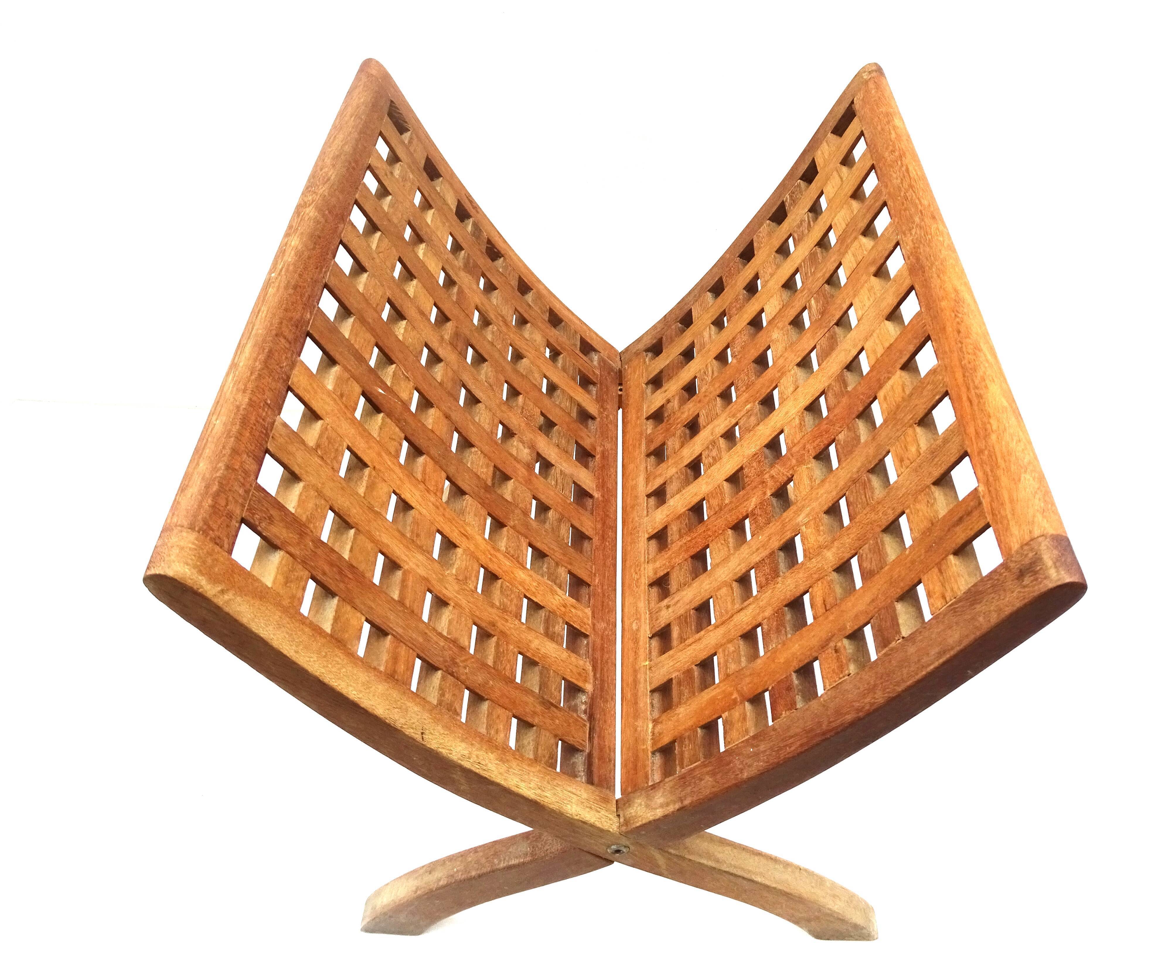 Porte-revue en bois
