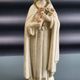 Statuette of Saint Thérèse of Lisieux | bouquet of roses and crucifix H 31 cm
