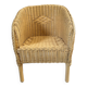 Fauteuil enfant en rotin vintage