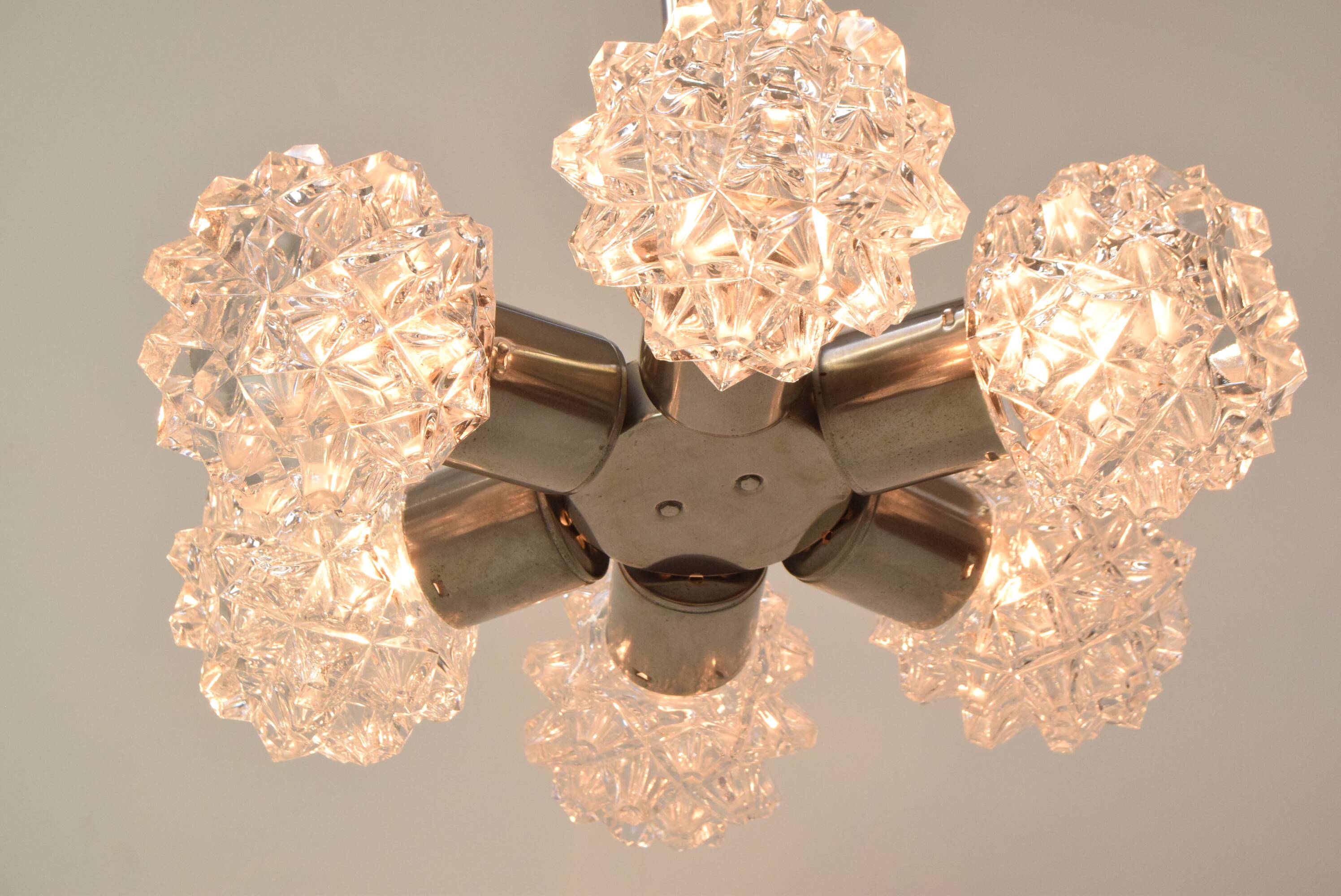Mid-Century Chandelier Kamenický Šenov, 1960´s
