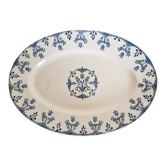 Oval serving dish in Gien earthenware