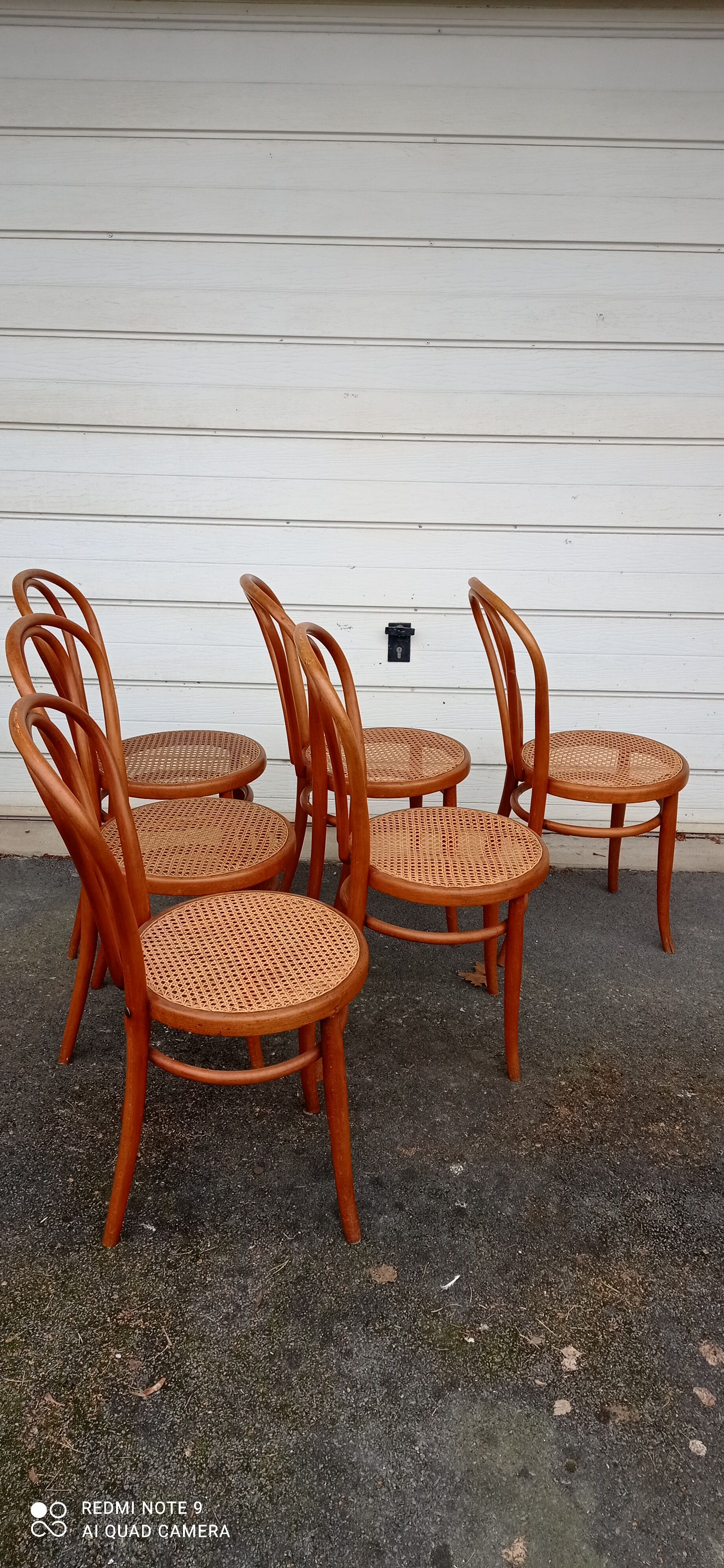 Vintage bistro chair signed Jacob & Josef Kohn