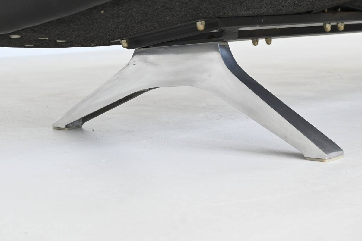 Canapé 3 places De Sede modèle DS-31 en cuir noir, Suisse 1970