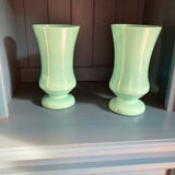 Set of Art-Deco opaline vases