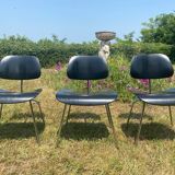 Lot de 3 chaises Vitra Plywood DCM Charles Eames