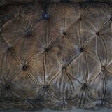 Chesterfield cowhide sofa