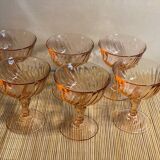 6 Rosaline champagne glasses
