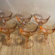 6 coupes à champagne Rosaline