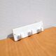 Antique white ceramic wall hook 3p