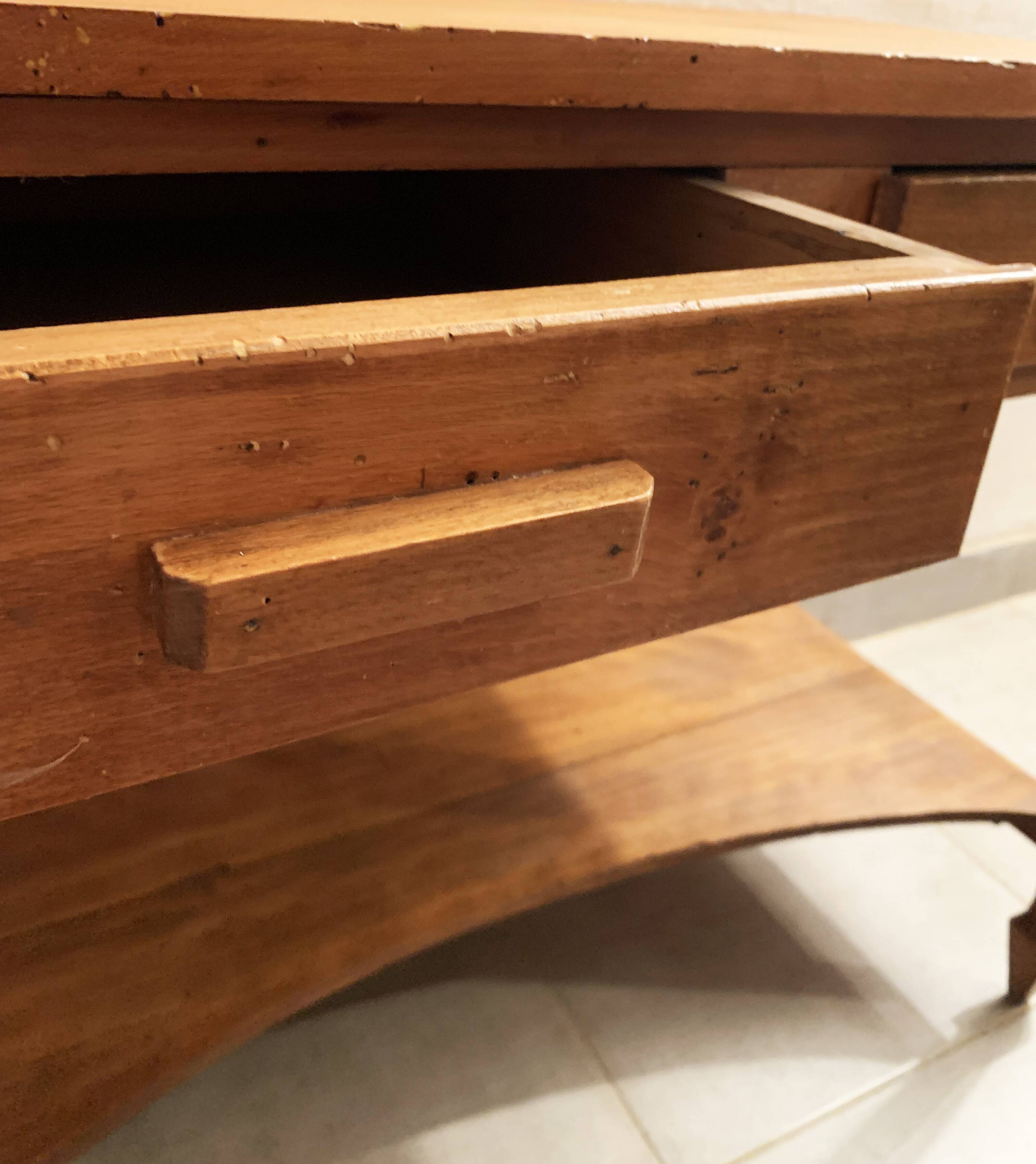 Wooden console 50s-60s