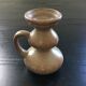 Beige stoneware candle holder