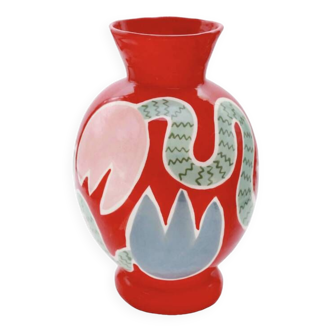 Vase Tulipe Rouge