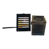 Old spot lamp, square, golden, to table, Aric cubes 70s