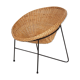 Rattan and metal lounge chair, The Netherlands 1950