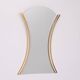 Hourglass shaped Brass Wall Mirror 1970s