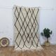 Azilal Berber rug in handmade wool 200 X 113 CM