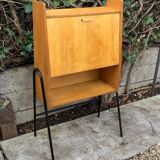 Vintage 1950s asymmetrical wall-mounted secretary desk