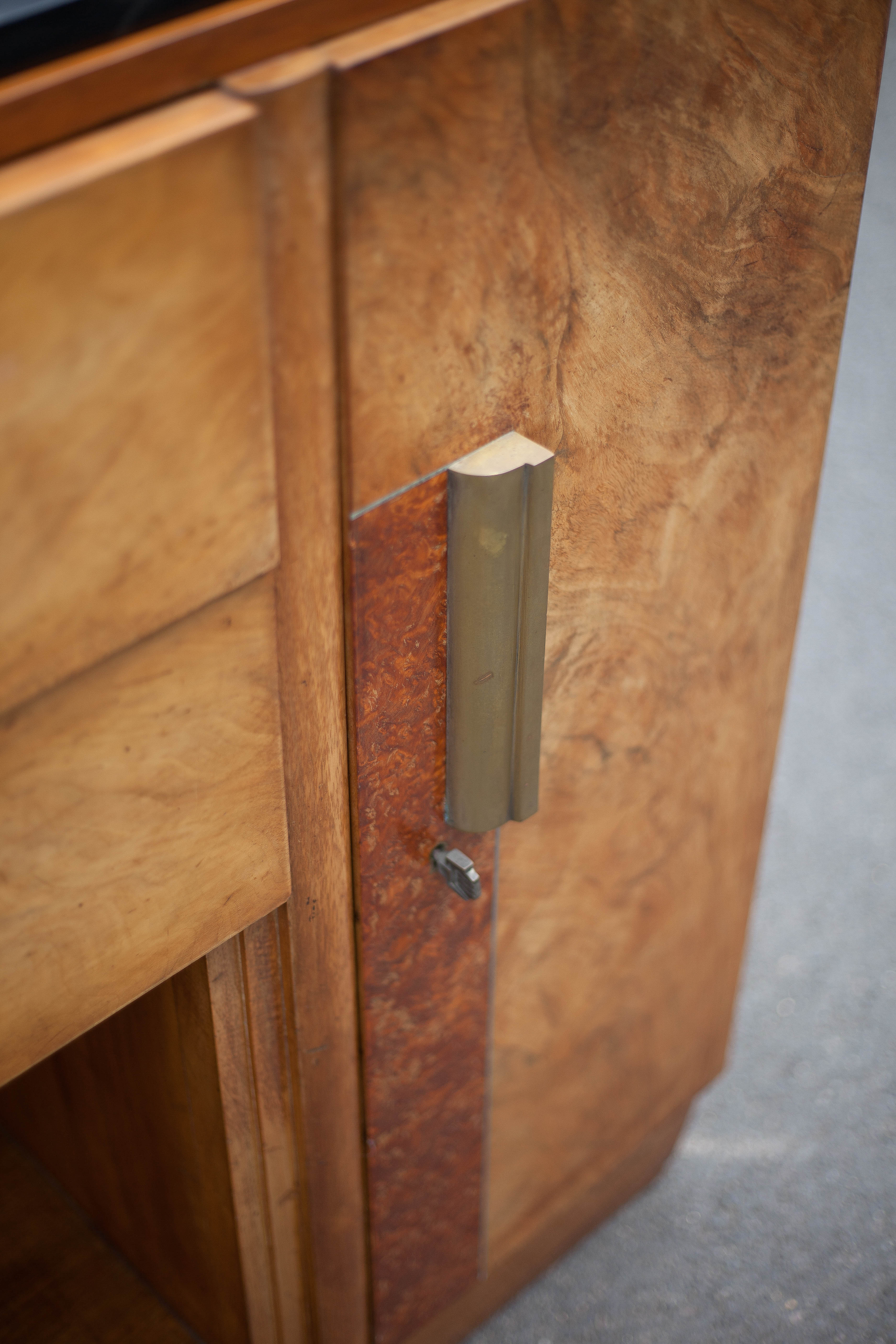 Art Deco signed sideboard, art deco