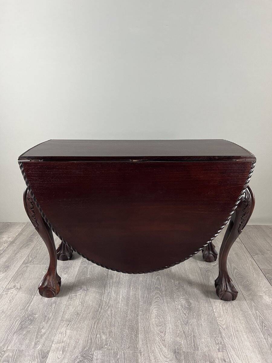 Mahogany drop-leaf table, 20th century