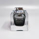 1960s grey table lighter in Murano Sommerso glass by Flavio Poli for Seguso