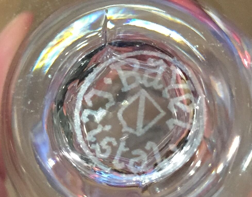 Soliflore en cristal de bayel tres elegant