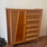 Small wicker cupboard