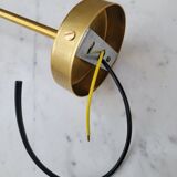Brass and moulded glass sconce