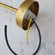 Brass and moulded glass sconce