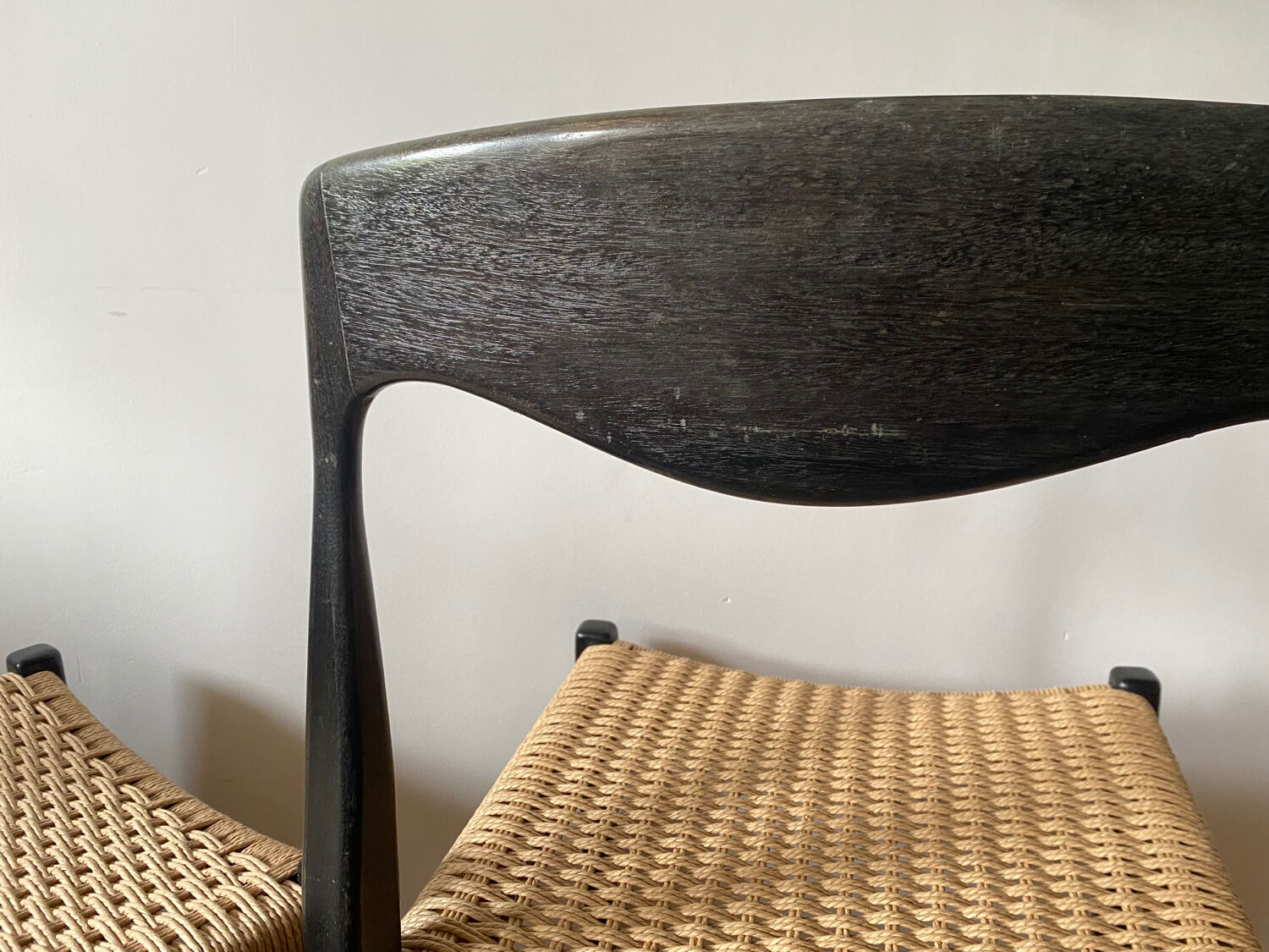 Pair of roped chairs