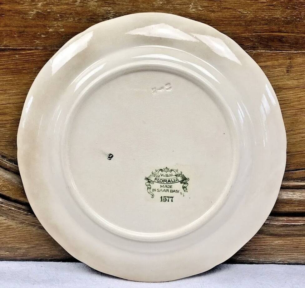 6 old dessert plates Floralia Villeroy & Boch model