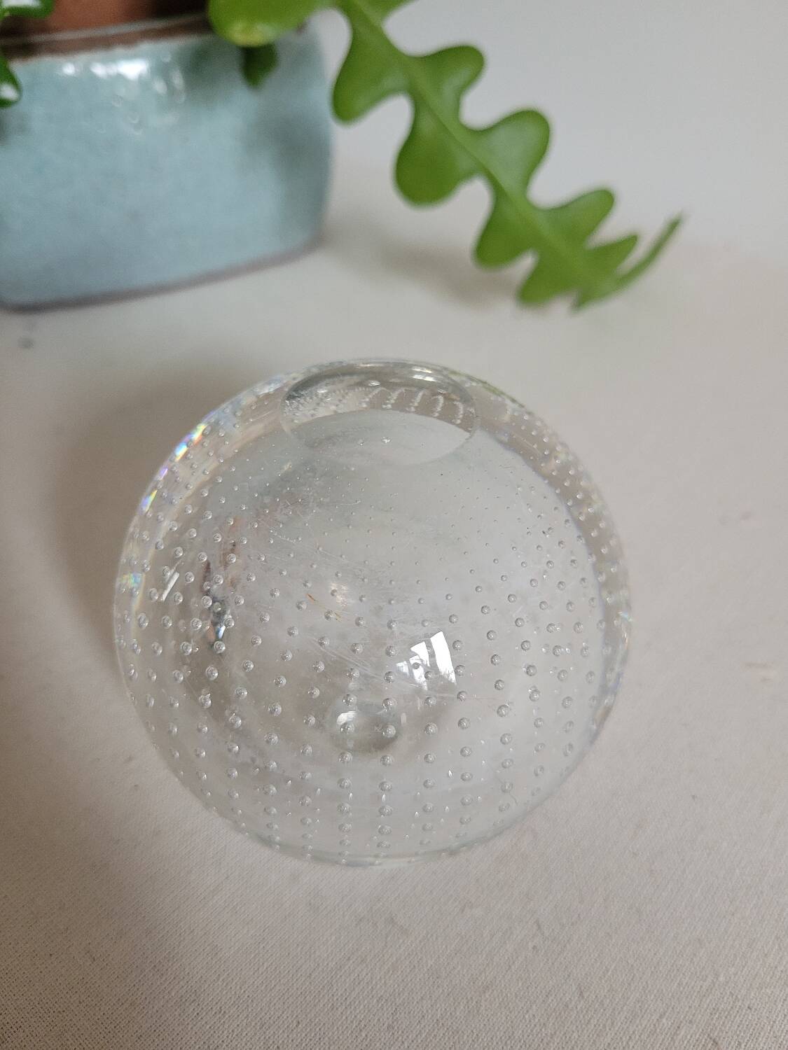 Round crystal vase AD Copier Spijkervaas