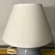 Old Blue Enamels EnamelSed Earth Ball Lamp Signed Blue - Vintage Cream Lamp
