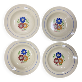Agnes K & G Luneville flower soup plates
