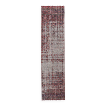 Tapis de couloir turc vintage 80x327 cm