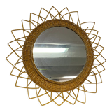Rattan sun mirror